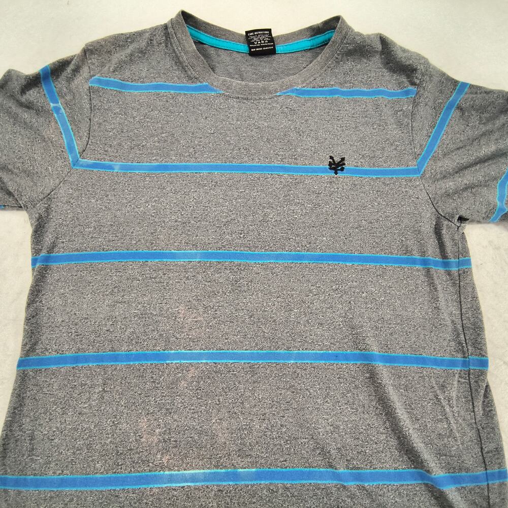 Zoo York Short Sleeve Crew Neck Shirt Adult Mens Size Medium M Gray Blue